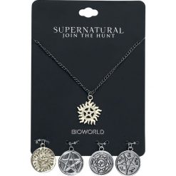 Naszyjniki damskie: Supernatural Multi Sign Charm Naszyjnik srebrny