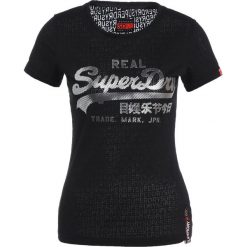 Superdry VINTAGE LOGO BURNOUT ENTRY Tshirt z nadrukiem sport code black. Czarne t-shirty damskie Superdry, xs, z nadrukiem, z bawełny. Za 149,00 zł.