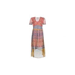 Sukienki długie Desigual NANA. Różowe sukienki damskie Desigual, bez wzorów, bez kołnierzyka, bez rękawów, długie. Za 569,00 zł.