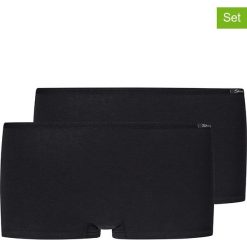 Pełne figi (2 pary) w kolorze czarnym. Czarne majtki dziewczęce Skiny Girls. W wyprzedaży za 42,95 zł.
