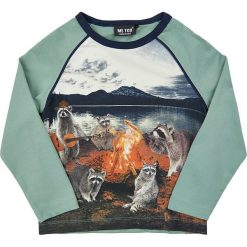 Koszulka w kolorze zielonym. Zielone t-shirty chłopięce z długim rękawem MeToo. W wyprzedaży za 47,95 zł.