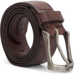 Pasek Męski WRANGLER - Magnetic Belt W0273U185 Brown. Pomarańczowe paski męskie Wrangler, w paski, ze skóry. W wyprzedaży za 149,00 zł.