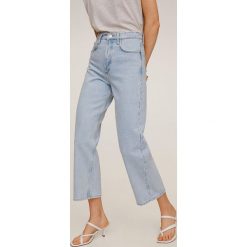 Mango - Jeansy Gabriela. Niebieskie jeansy damskie Mango, z podwyższonym stanem. W wyprzedaży za 159,90 zł.