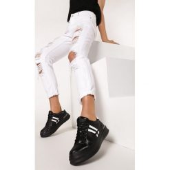 Czarne Sneakersy Aluvere. Czarne sneakersy damskie Born2be, z jeansu. Za 119,99 zł.