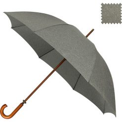 Parasol w kolorze szarym - Ø 120 cm. Szare parasole Le Monde du Parapluie & Co., bez wzorów. W wyprzedaży za 95,95 zł.
