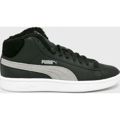 Puma - Buty Smash v2 Mid. Czarne buty sportowe damskie Puma, bez wzorów, ze skóry, sportowe. W wyprzedaży za 199,90 zł.