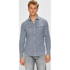 G-Star Raw - Koszula. Szare koszule męskie na spinki G-Star RAW, l, w kratkę, z bawełny, z klasycznym kołnierzykiem, z długim rękawem. W wyprzedaży za 479,90 zł.