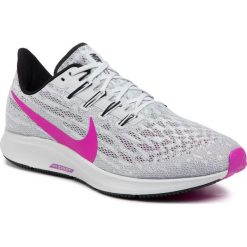 Buty NIKE - Air Zoom Pegasus 36 AQ2203 007 Pure Platinum/Hyper Violet. Szare buty sportowe męskie Nike, z tworzywa sztucznego, bez zapięcia, do biegania, nike zoom. W wyprzedaży za 399,00 zł.