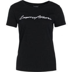 Emporio Armani Tshirt z nadrukiem black. Czarne t-shirty damskie Emporio Armani, z nadrukiem, z bawełny. Za 379,00 zł.