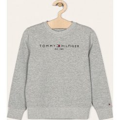 Tommy Hilfiger - Bluza dziecięca 128-176 cm. Szare bluzy chłopięce TOMMY HILFIGER, z aplikacjami, z bawełny, bez rękawów, bez kaptura. Za 269,90 zł.