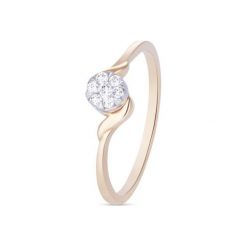 PROMOCJA Pierścionek Złoty - złoto 585, Brylant 0,13ct. Żółte pierścionki damskie W.KRUK, z brylantem, złote. W wyprzedaży za 1190,00 zł.