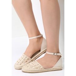 Espadryle damskie: Jasnobeżowe Espadryle Teal Deer