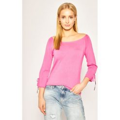 Sweter Liu Jo MA0070 MA49I. Brązowe swetry damskie Liu Jo, l, bez wzorów, z wiskozy, klasyczne, bez rękawów, bez kaptura. W wyprzedaży za 299,00 zł.