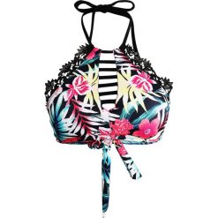 Stroje dwuczęściowe damskie: Hunkemöller LUSH BOTANICAL CROPTOP Góra od bikini black