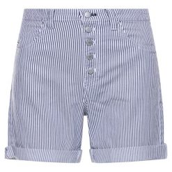 Szorty materiałowe Tommy Jeans DW0DW08056. Niebieskie szorty damskie Tommy Jeans, bez wzorów, z elastanu. Za 339,00 zł.