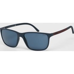 Polo Ralph Lauren - Okulary 0PH4092. Niebieskie okulary przeciwsłoneczne męskie marki Polo Ralph Lauren, z materiału, prostokątne. W wyprzedaży za 549,90 zł.