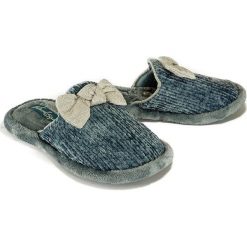 METEOR 247 KOKARDA niebieski, kapcie damskie. Niebieskie kapcie damskie Meteor. Za 35,90 zł.