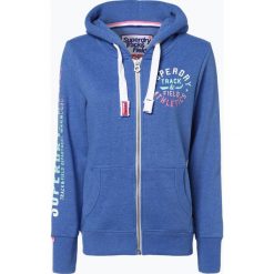Bluzy damskie: Superdry – Damska bluza rozpinana, niebieski