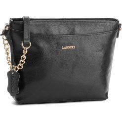 Torebka LASOCKI - BRT-066 Black. Czarne listonoszki damskie marki Lasocki, ze skóry. Za 149,99 zł.