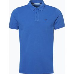Tommy Jeans - Męska koszulka polo, niebieski. Niebieskie koszulki męskie Tommy Jeans, s, bez wzorów, z jeansu, eleganckie, bez rękawów. Za 199,95 zł.