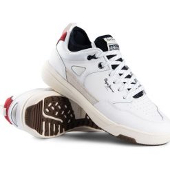 Sneakersy Pepe Jeans. Białe sneakersy męskie bez zapięcia. Za 409,00 zł.