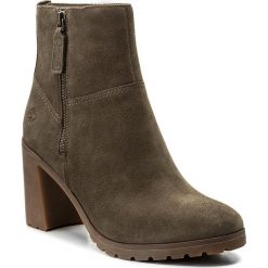 Botki TIMBERLAND - Allington Side Zip C A1JVM Canteen. Zielone botki damskie na obcasie Timberland, z gumy. W wyprzedaży za 399,00 zł.