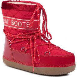 Buty DEEZEE - WS19002-01 Red. Czerwone kozaki damskie DeeZee, na zimę, ze skóry ekologicznej, bez zapięcia. Za 149,99 zł.