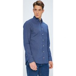 Tommy Hilfiger - Koszula. Niebieskie koszule męskie TOMMY HILFIGER, s, bez wzorów, z bawełny, klasyczne, z klasycznym kołnierzykiem, z długim rękawem. W wyprzedaży za 219,90 zł.