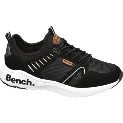 Sneakersy damskie Bench czarne. Czarne sneakersy damskie Bench, z materiału. Za 139,90 zł.