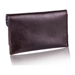Cienkie skórzane męskie etui na karty Solier SW19 CIEMNY BRĄZ. Etui męskie Solier, ze skóry. Za 69,00 zł.