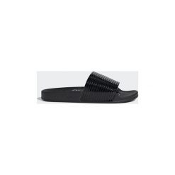 Klapki adidas Klapki adilette. Czarne klapki damskie Adidas, bez wzorów, bez obcasa. Za 249,00 zł.