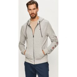 Tommy Hilfiger - Bluza. Szare bluzy męskie TOMMY HILFIGER, s, z aplikacjami, z bawełny, z kapturem, bez rękawów, z kapturem. W wyprzedaży za 219,90 zł.