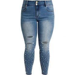 City Chic SWEET Jeans Skinny Fit light denim. Niebieskie jeansy damskie relaxed fit City Chic, z bawełny. Za 419,00 zł.