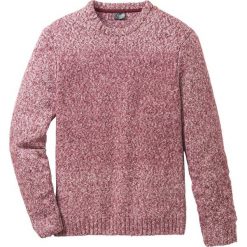 Sweter z okrągłym dekoltem Regular Fit bonprix czerwony klonowy melanż. Czerwone swetry klasyczne męskie marki bonprix, s, melanż, z dzianiny, z okrągłym kołnierzem. Za 44,99 zł.