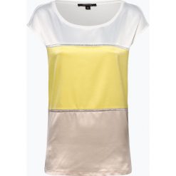 Comma - T-shirt damski, żółty. Żółte t-shirty damskie comma, bez wzorów, eleganckie, bez kołnierzyka. Za 139,95 zł.