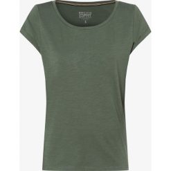 Esprit Casual - T-shirt damski, zielony. Zielone t-shirty damskie Esprit Casual, xxl, bez wzorów, z dżerseju, casualowe, z okrągłym kołnierzem. Za 79,95 zł.