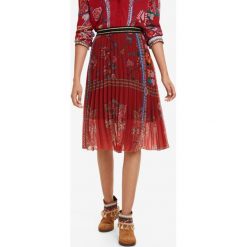 Desigual Francia Spódnica Czerwony. Czerwone spódniczki damskie Desigual, bez wzorów, z poliesteru. Za 464,95 zł.