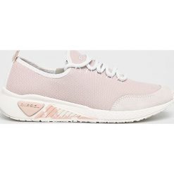 Diesel - Buty. Zielone buty sportowe damskie Diesel, bez wzorów, z materiału, sportowe. W wyprzedaży za 379,90 zł.