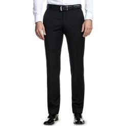 Spodnie MARCO 15-09SBO. Czarne spodnie męskie Giacomo Conti, do pracy, m, bez wzorów, z wełny, eleganckie. Za 399,00 zł.