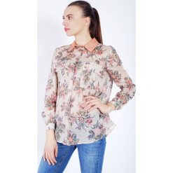 Koszula Twinset. Brązowe koszule damskie Twinset, z aplikacjami, z materiału. Za 233,70 zł.