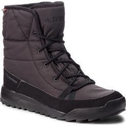 Buty adidas - Terrex Choleah Padded Cp S80748 Cblack/Cblack/Grefiv. Czarne kozaki damskie Adidas, na zimę, ze skóry ekologicznej, bez zapięcia. W wyprzedaży za 379,00 zł.