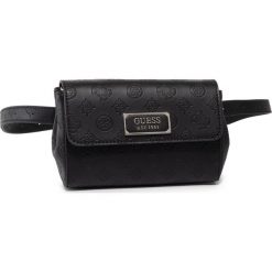 Saszetka nerka GUESS - Logo Love Mini (SG) HWSG76 62800 BLA. Czarne nerki damskie Guess, z aplikacjami, ze skóry ekologicznej, młodzieżowe, bez dodatków. W wyprzedaży za 319,00 zł.