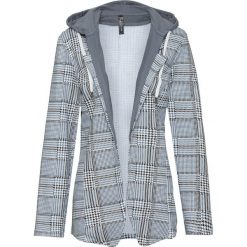 Żakiet dresowy bonprix dymny niebieski - indygo w kratę. Szare żakiety damskie bonprix, bez wzorów, z dresówki. Za 149,99 zł.