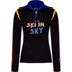 Sweter ROSSIGNOL DRAWI. Czarne swetry damskie Rossignol, s, z aplikacjami, z wełny, bez rękawów, bez kaptura. Za 1200,00 zł.