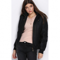 Czarna Kurtka Deeper Drive. Czarne bomberki damskie Born2be, xl, z kapturem. Za 89,99 zł.