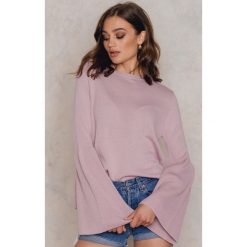 Swetry klasyczne damskie: Boohoo Sweter z szerokim rękawem - Pink