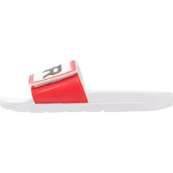 Rzymianki damskie: Hunter ORIGINAL ADJUSTABLE LOGO SLIDE Sandały kąpielowe white
