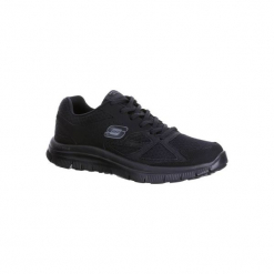 Buty męskie do szybkiego marszu Flex Advantage w kolorze czarnym. Czarne buty fitness męskie marki Skechers. Za 219,99 zł.