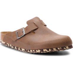 Klapki BIRKENSTOCK - Boston Bs 1012260 Sandwashed Brown. Pomarańczowe klapki męskie Birkenstock, bez wzorów, ze skóry ekologicznej. W wyprzedaży za 319,00 zł.