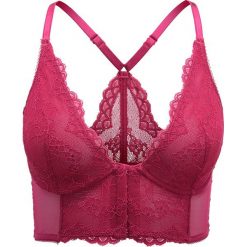 Biustonosze bardotka: Gossard SUPERBOOST LACE DEEP V BRALET Biustonosz z trójkątną miseczką ruby